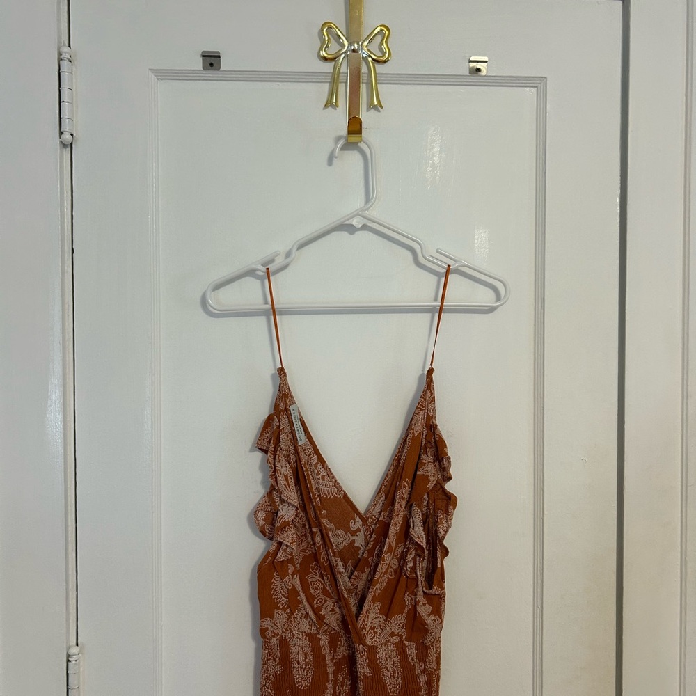 Paper Crane Rust Floral Blouse